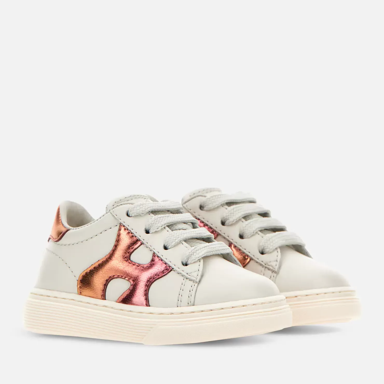 Erste Schritte<Hogan Sneakers R261 Weiss/ Rosa