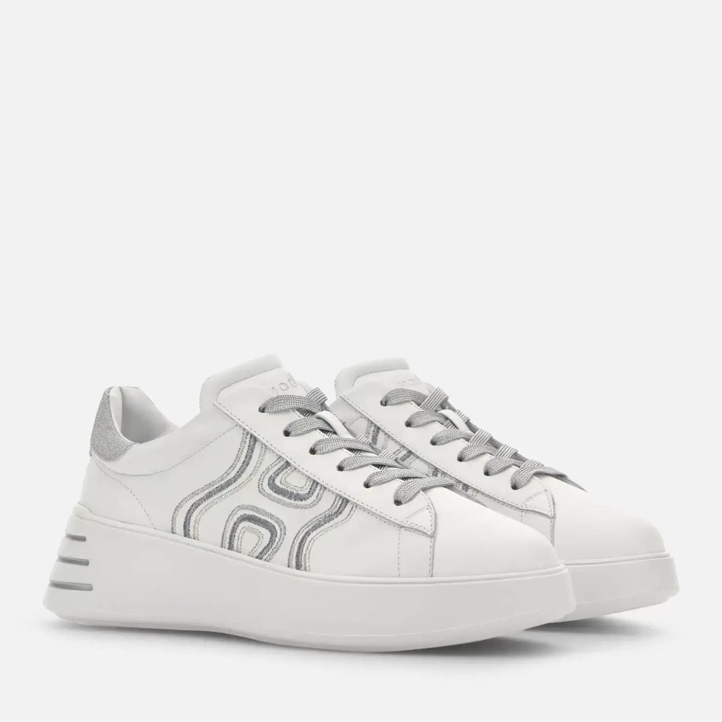 Chunky Sneakers<Hogan Sneakers Rebel Silber/ Weiss