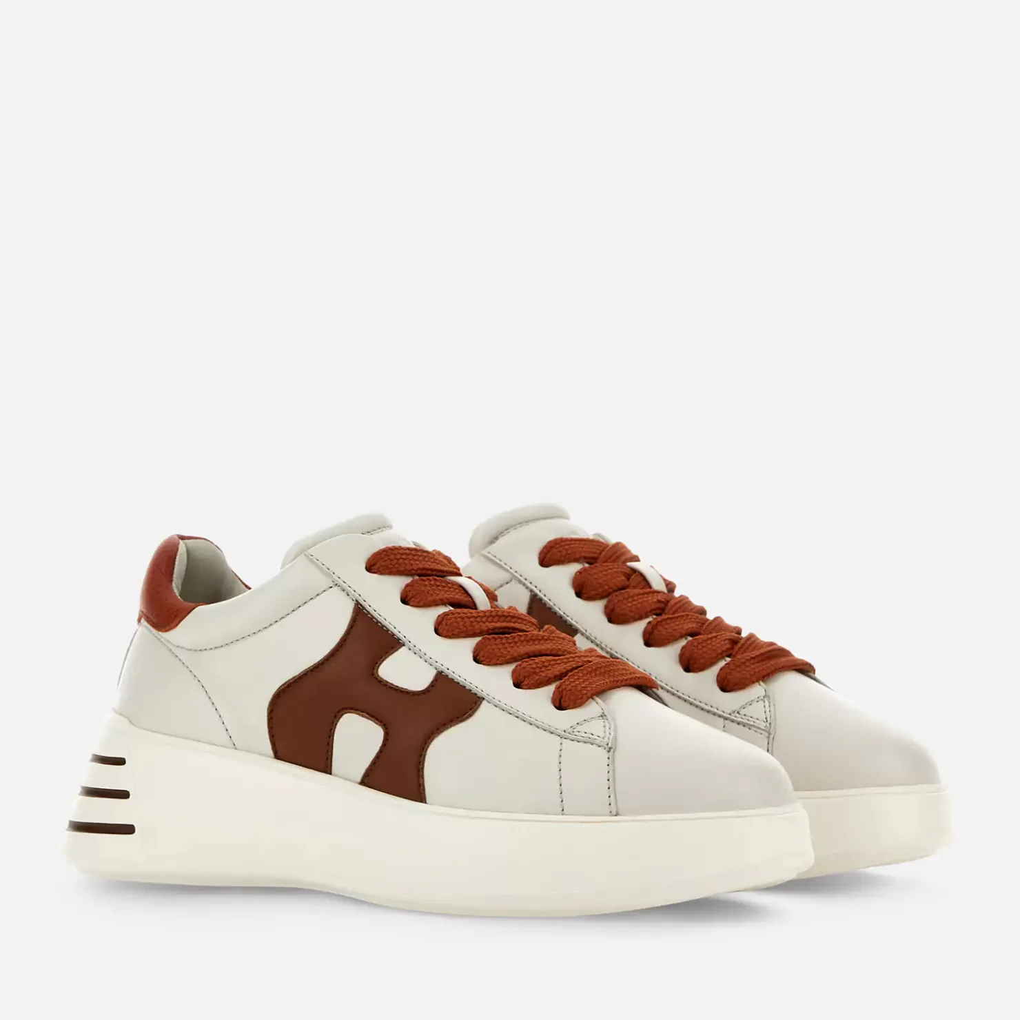 Chunky Sneakers<Hogan Sneakers Rebel Elfenbein/ Braun