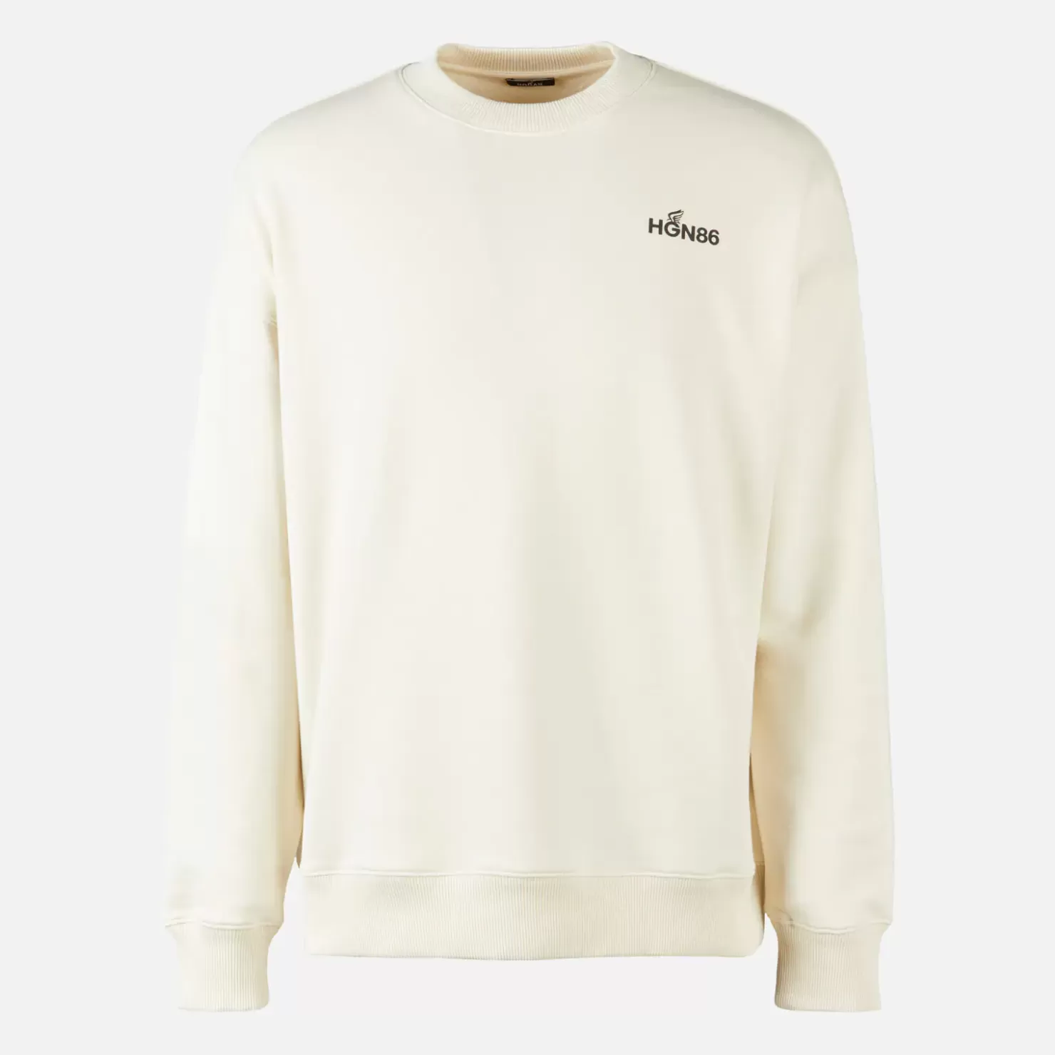 Bekleidung<Hogan Sweatshirt Mit Rundhalsausschnitt Weiss