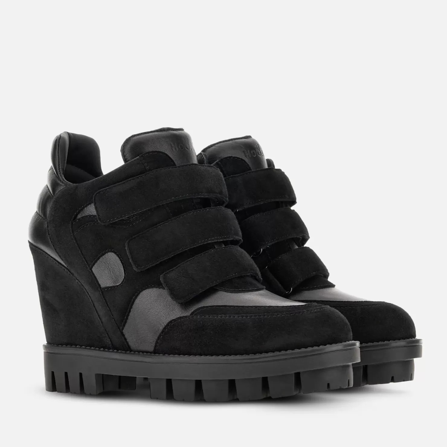 Chunky Sneakers<Hogan Wedge Sneakers H234 Schwarz